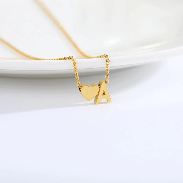 initial letter necklace jewellery