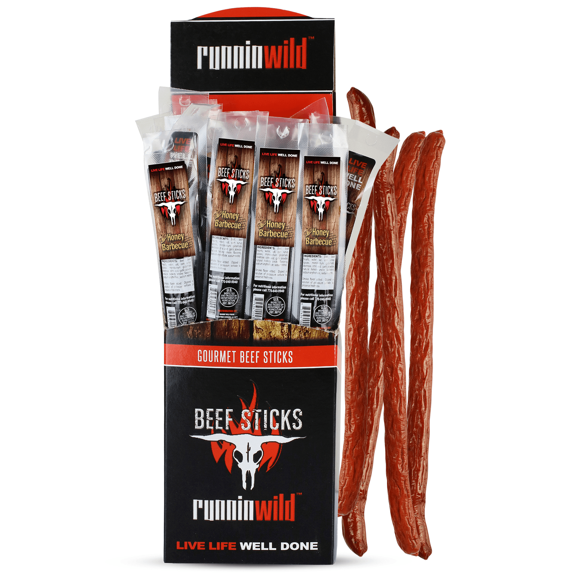 Beef Stick Sticks & Summer Sausage Runnin' Wild Foods Runnin Wild