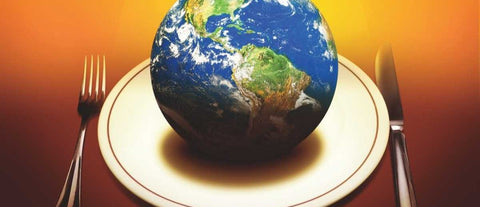 Planet Earth on Plate