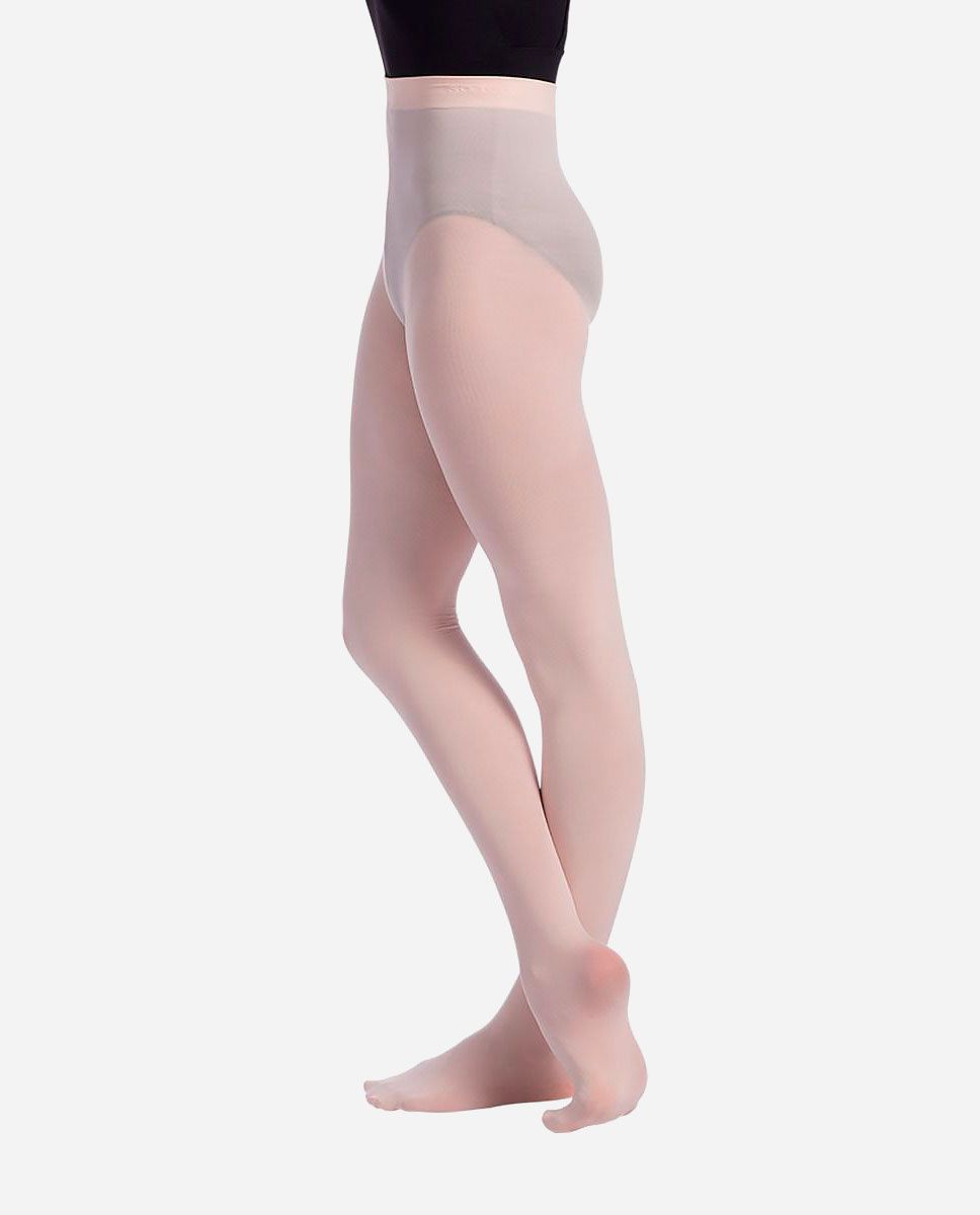 Ladies Fully Footed Tights, Ballet Pink Tights - So Danca UK & Ireland