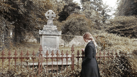 Muckross Abbey, Killarney, Ireland Ft the Mina Coat in Black