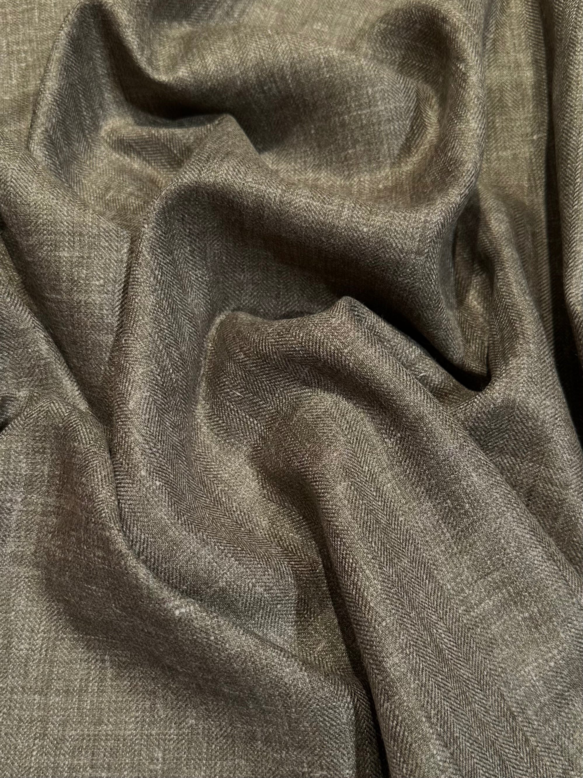 Product Image for Siden, Lin - Lyster - Fiskben - Artichoke - Linnetyg på metervara, 2.4m