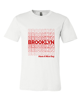 Brooklyn, NYC T-Shirt in White/Black : Exit9 Exclusive - Exit9