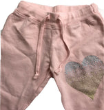 T2Love Girls Pink Jewel Heart Sweatpants Size 4 Orig. $59
