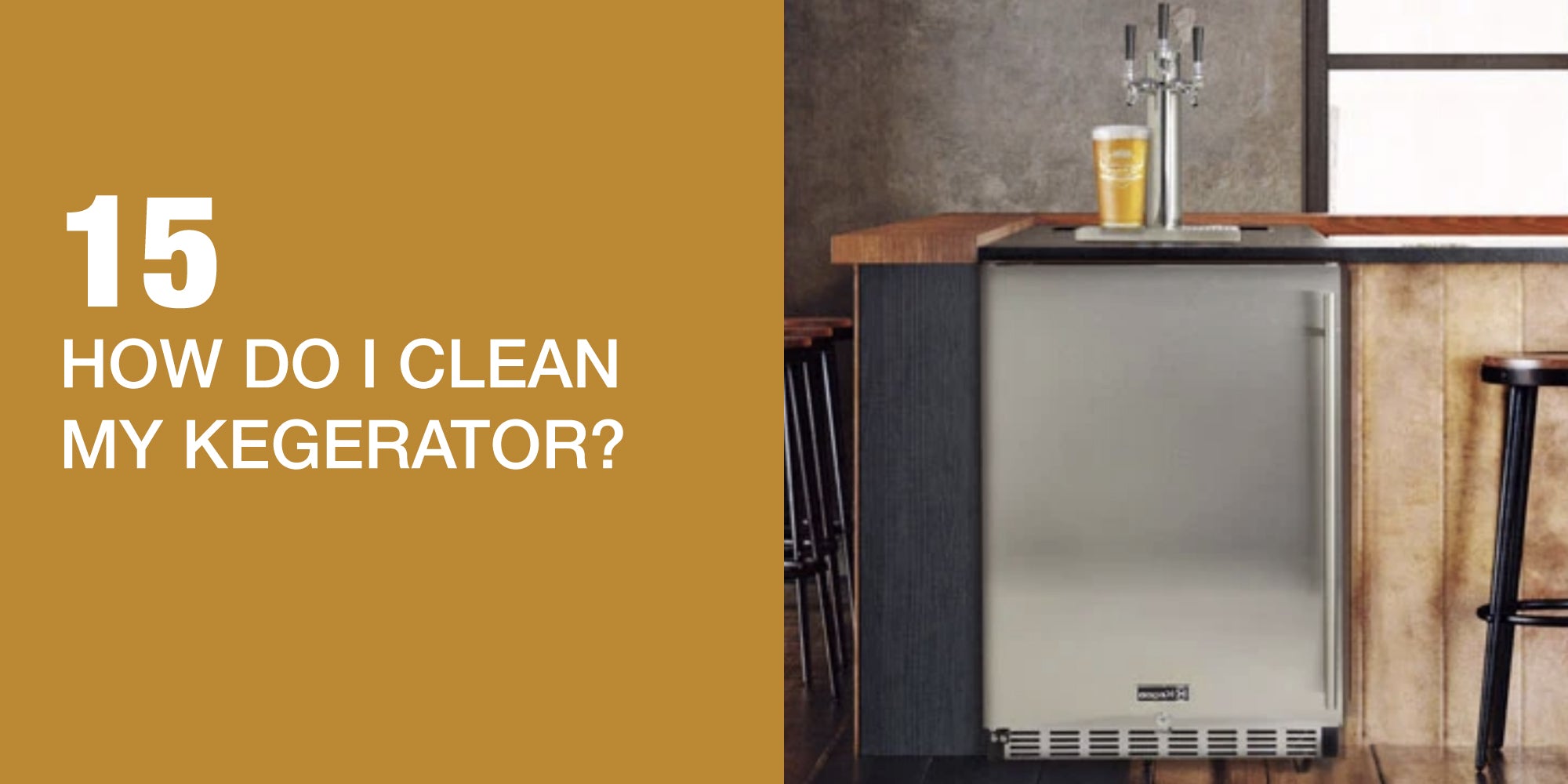 How do I clean my kegerator?