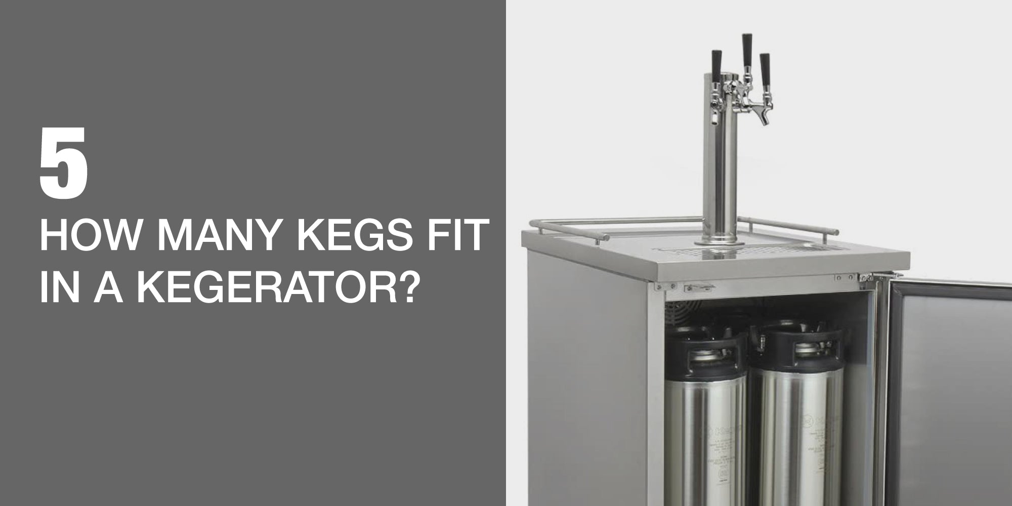 How many kegs fit in a kegerator?