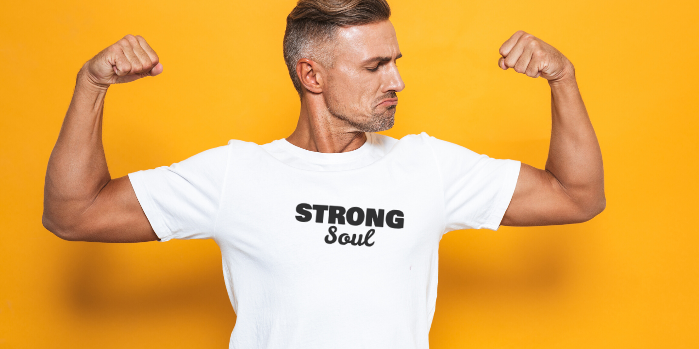 strong soul white tee