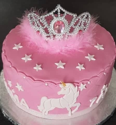 Einhorn-Prinzessin-Kuchen