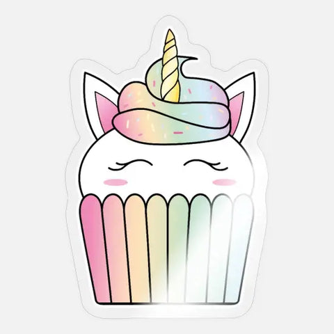 einhorn-Cupcake in Pastellfarben Zeichnung