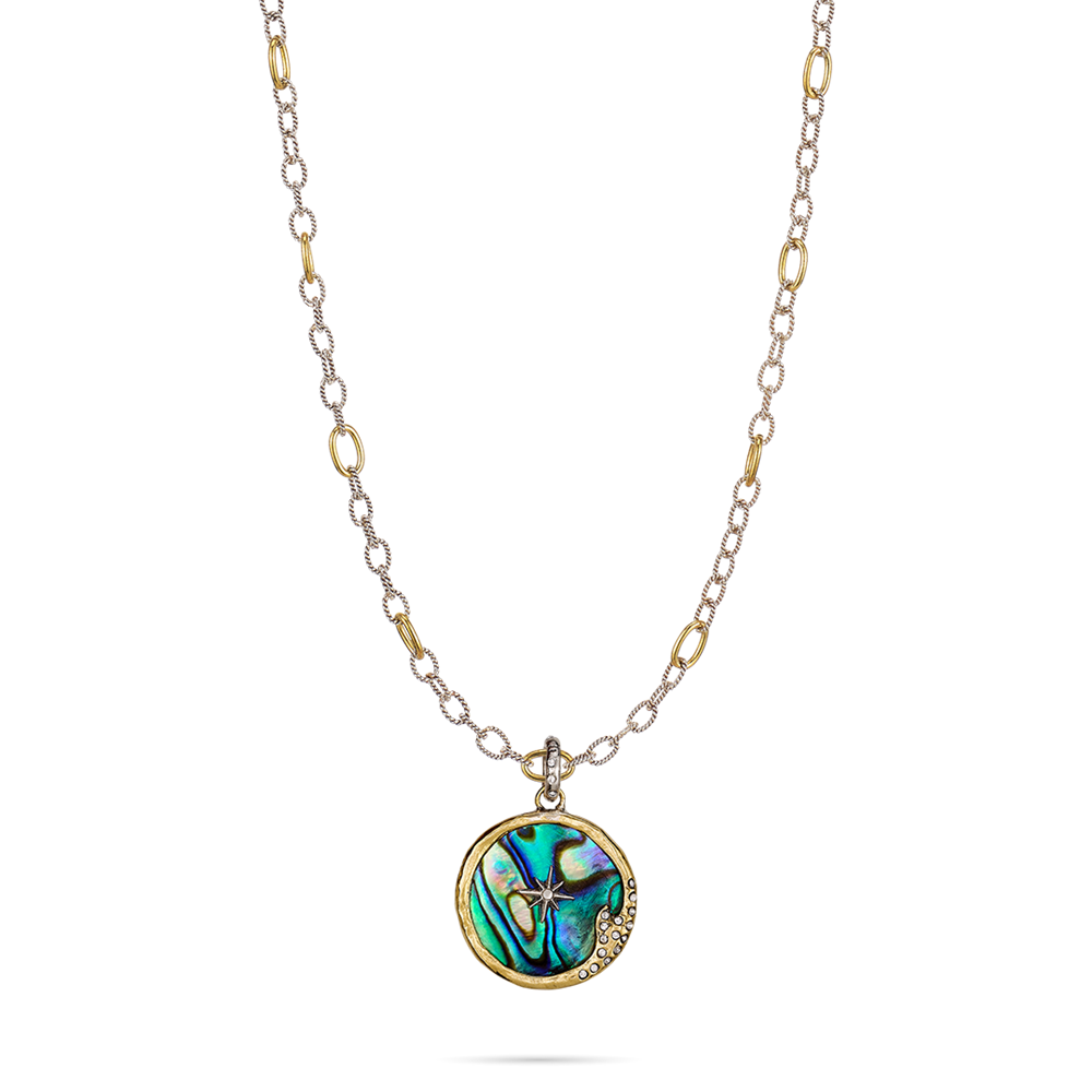 The Sea Is Always Home Abalone Necklace - 20"