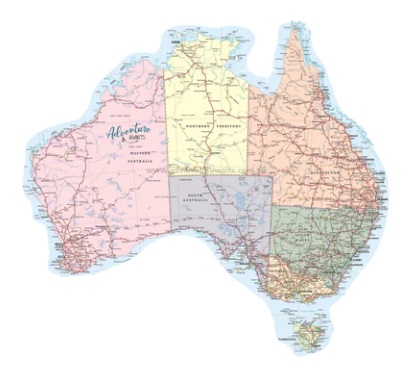 Map of Australia Sticker