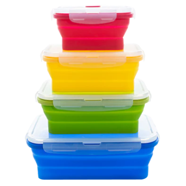 Collapsible airtight containers