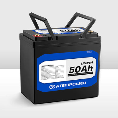 ATEM POWER 12V Lithium Battery LiFePO4 50Ah, RV Online