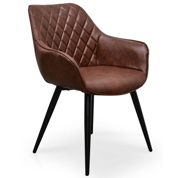 Leather Dining Chair With Arms