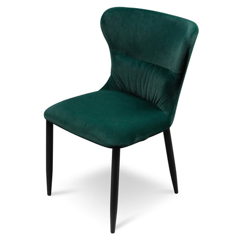 Amalfi Dark Green Velvet Dining Chair