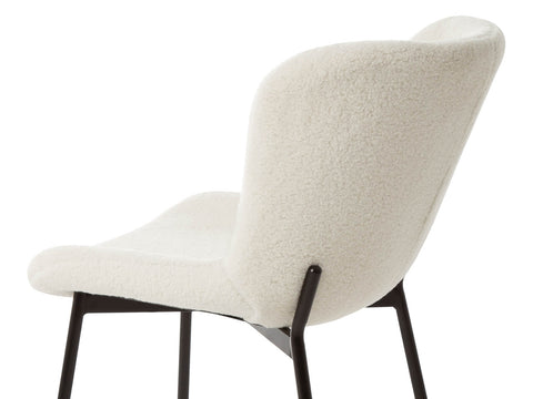 Modern Metal Fabric Dining Chairs