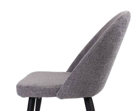 Mid century Fog Fabric Dining Chair