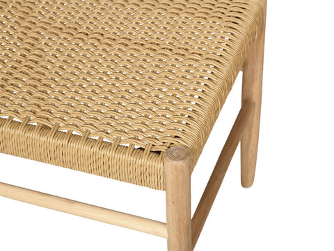 Natural Woven Coastal Wooden Dining Chai