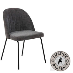 Calwell | Dark Grey Fabric Modern Dining Chair