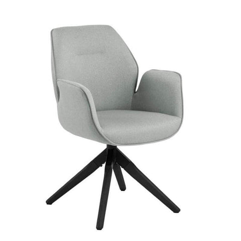 Grey Fabric Dining Chair 
