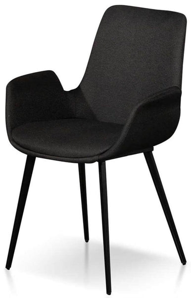 Collins Black Dining Chair With Arms