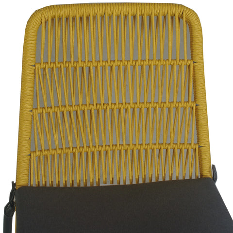 Delray Metal Yellow Robe Dining Chair