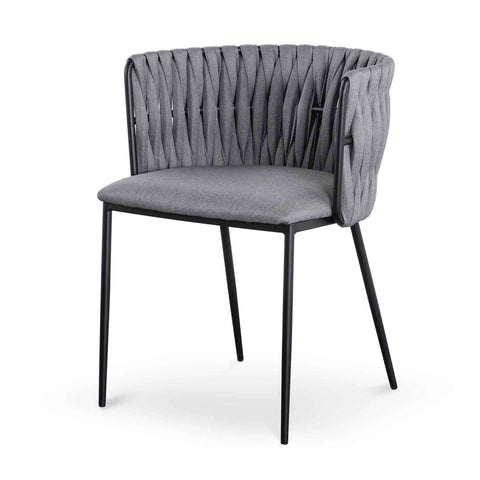 Grey Fabric Dining Chair