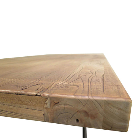 Reclaimed Natural Elm Rectangular 1.5m Wooden Dining Table