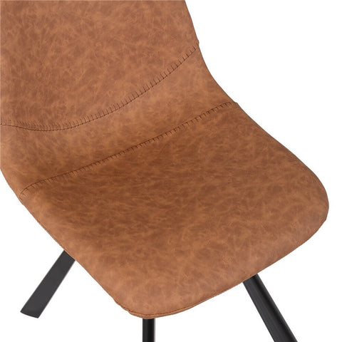 Tan Leather Dining Chairs