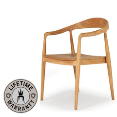 Keswick | Natural Coastal Mid Century Wooden Dining Chair