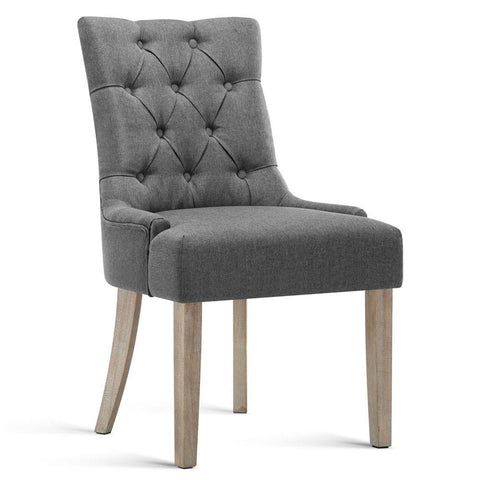 Grey French Provincial Dining Chair