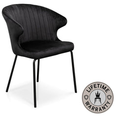 Lexington | Black Dining Chairs, Velvet, Modern Dining Chairs