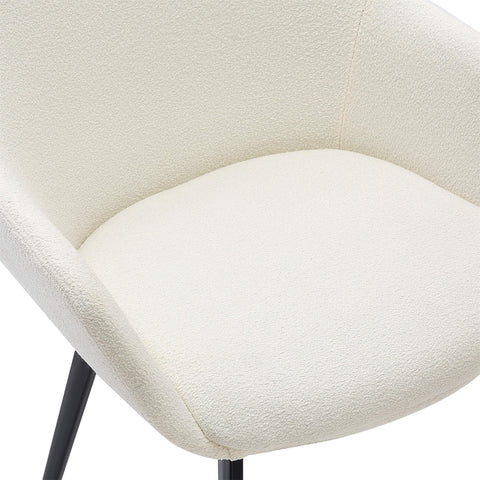 Cream Fabric Dining Chairs