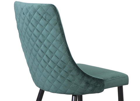 Modern Green Velvet Dining Chairs