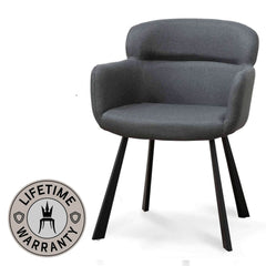 Northampton | Gunmetal Grey Modern Dining Chair