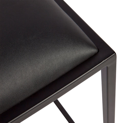 Black Leather Bar stool