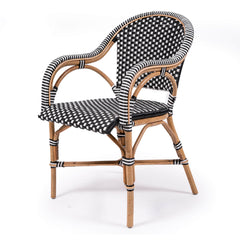 Sandbanks | Hamptons Coastal Rattan Dining Chairs With Arms