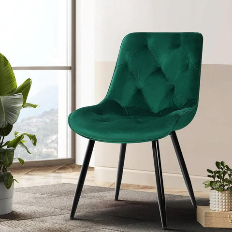 Green Velvet Dining Chairs