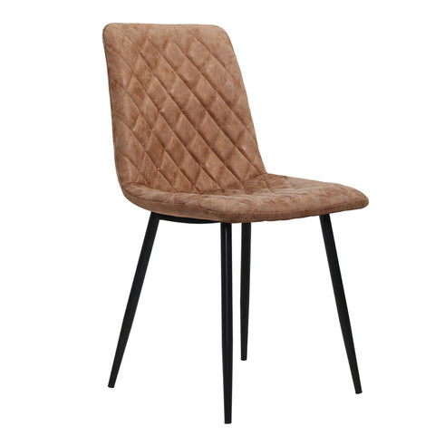 Sterling | Brown PU Leather Dining Chairs
