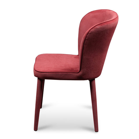 Sutton | Ruby Velvet Wingback Dining Chair