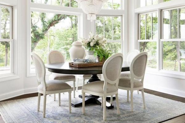 Cream dining chairs