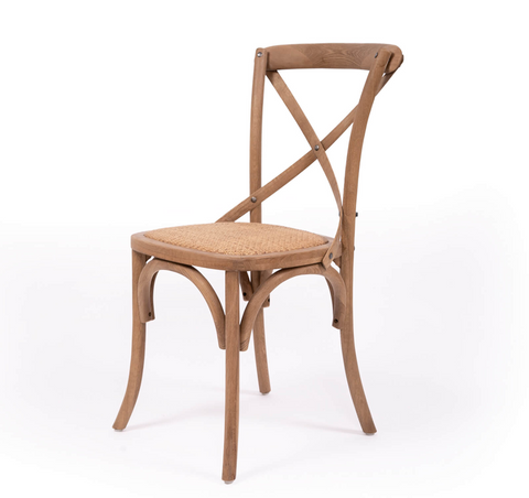 Virginia Natural Cross Back Dining Chair