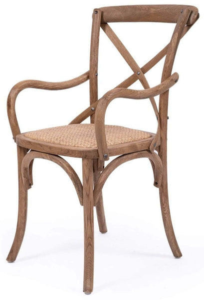 Virginia | Natural Wooden Dining Chair With Arms