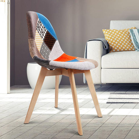 Minerva | Multi Coloured, Wooden Dining Chairs Australia | Set Of 2