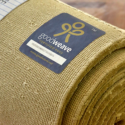 Goodweave certified Label - Ground Control Rugs