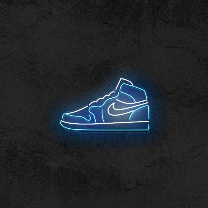 blue neon jordan 1