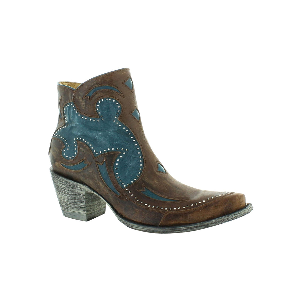 Women's Cowhide Leather Embroidered Western Short Boots | Mariella
