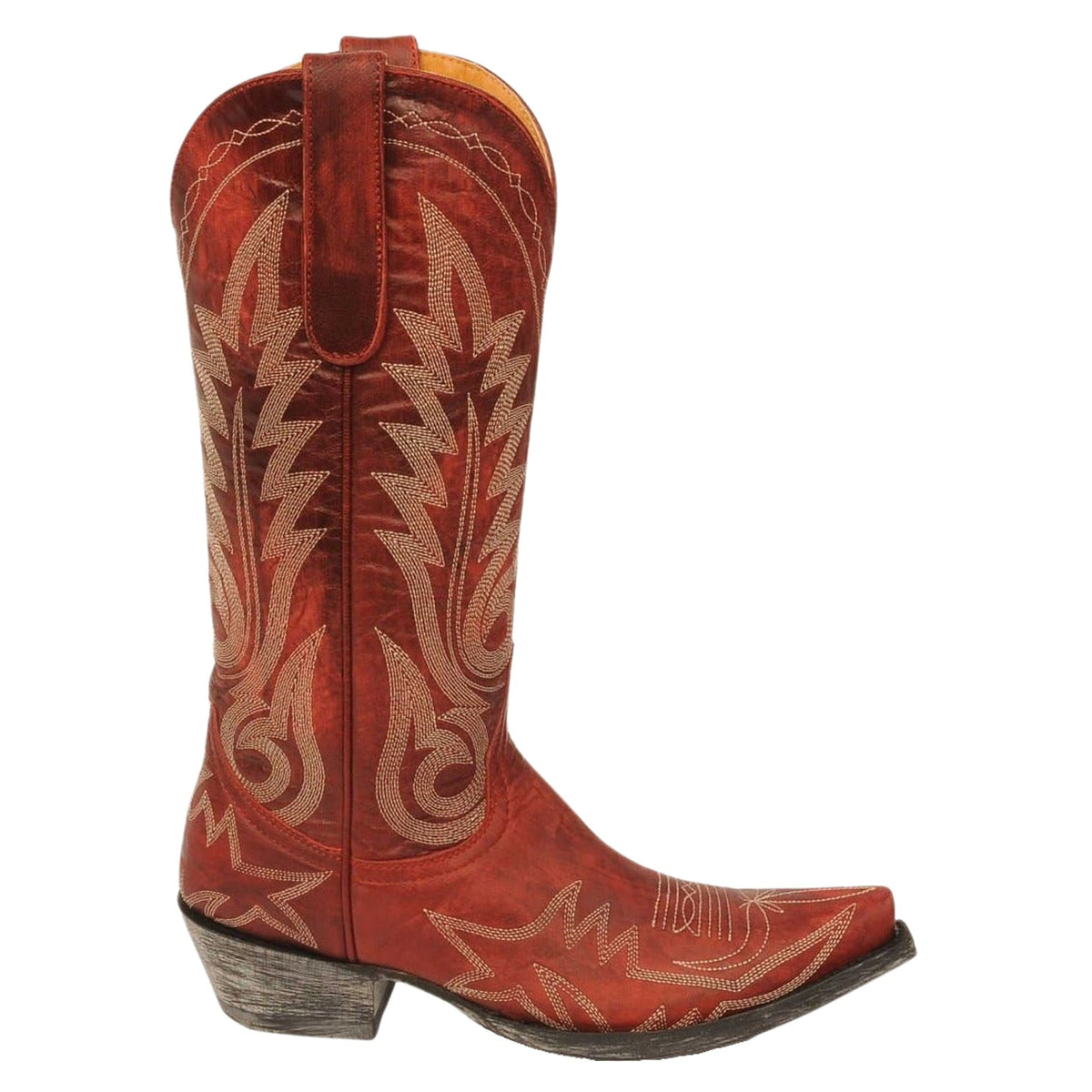 Women's Turquoise/Brass Leather Embroidered Cowboy Boots | Nevada