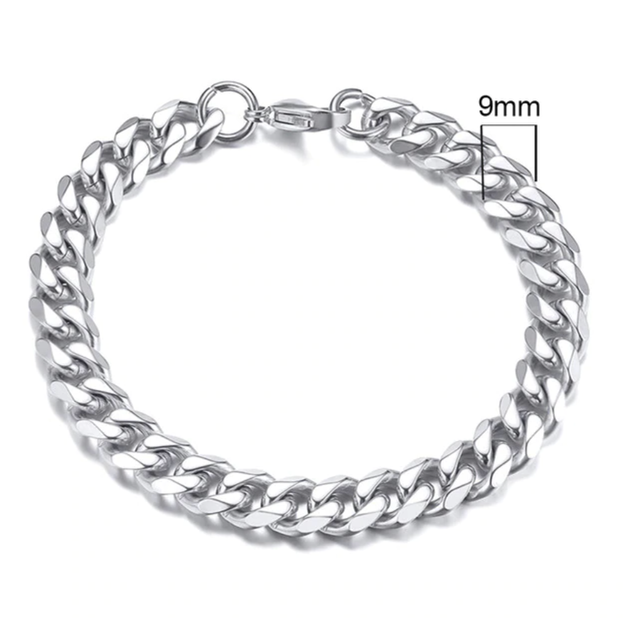 Cuban Chain Bracelet (9mm) | The London Jewellery Company