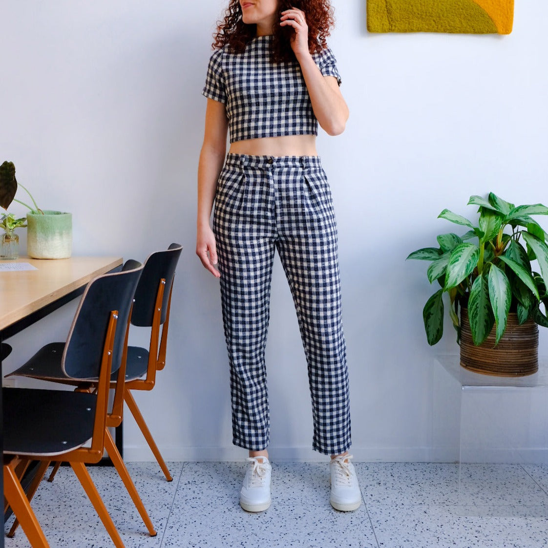 Rita Row Checked Trousers - Size M